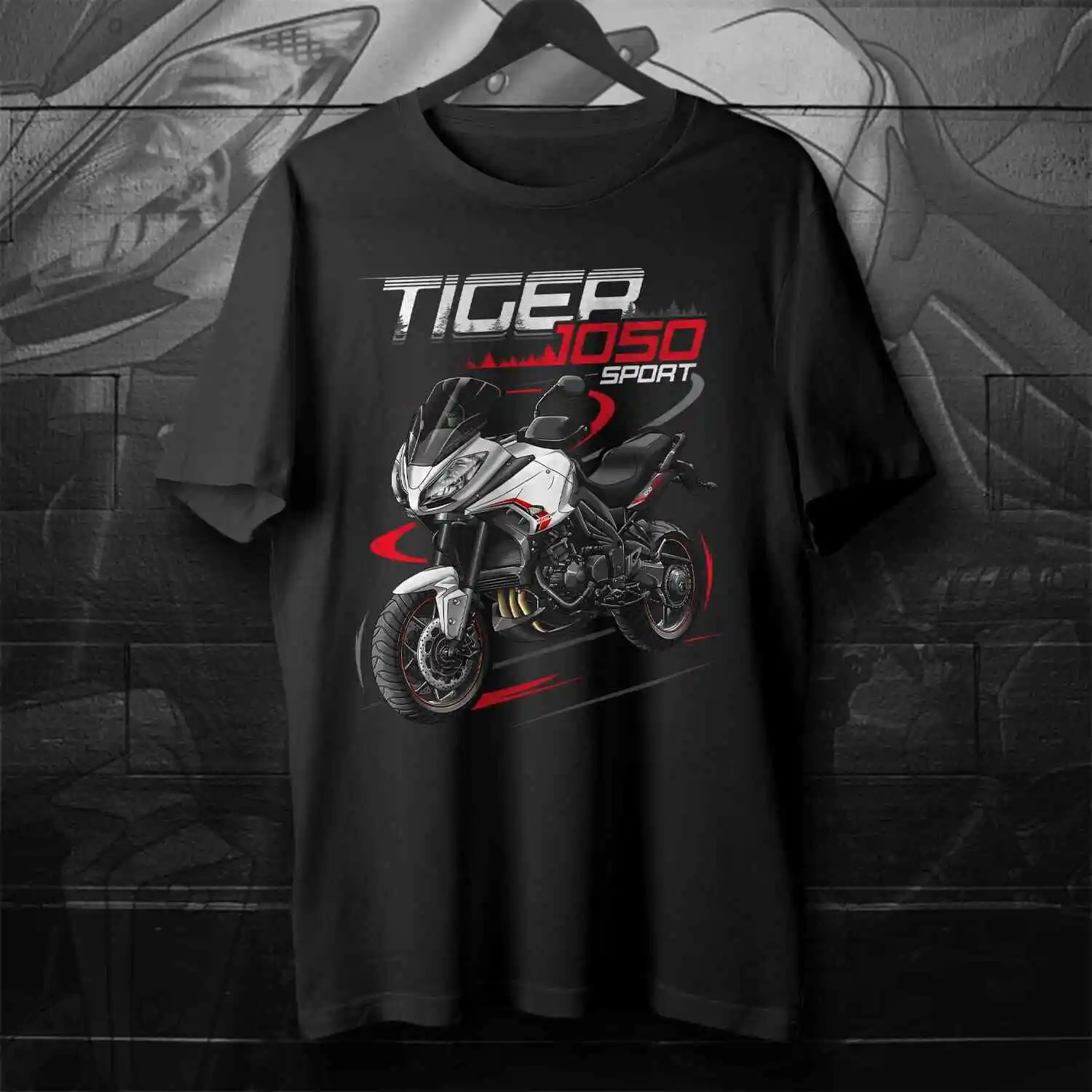 Classic British Tiger 1050 Sport Motorcycle Motorrad Riders T-Shirt 100% Cotton O-Neck Short Sleeve Summer Casual Mens T-shirt