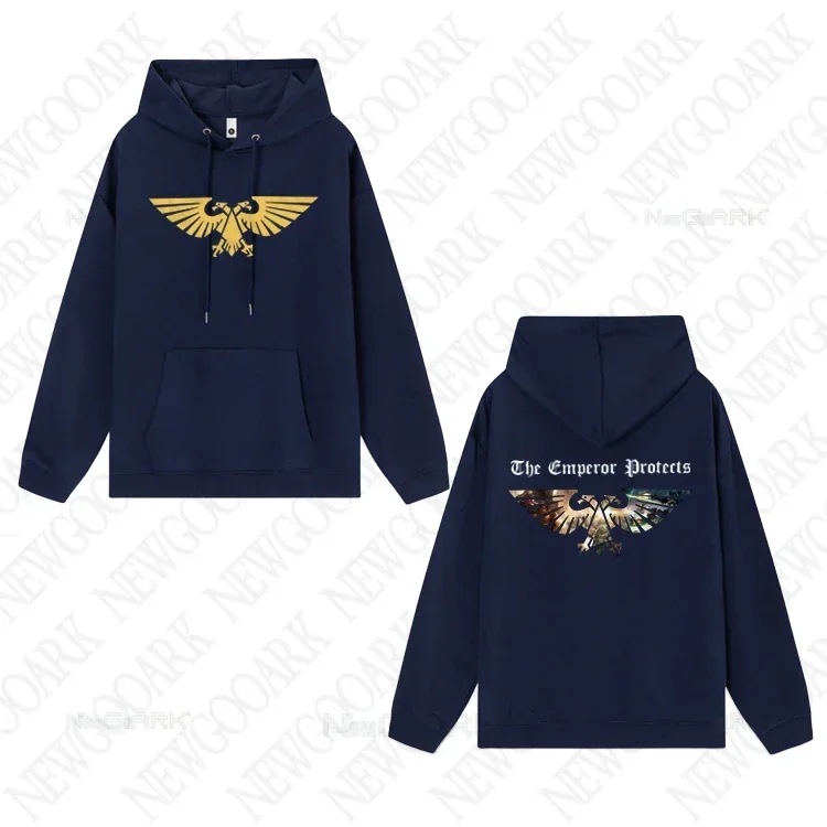 Men's Hoodie  Warhammer 40 000 Aquila gold Men's  Clothing for Hip Hop Vintage Sweatshirts Casual  Hooded Streetwear