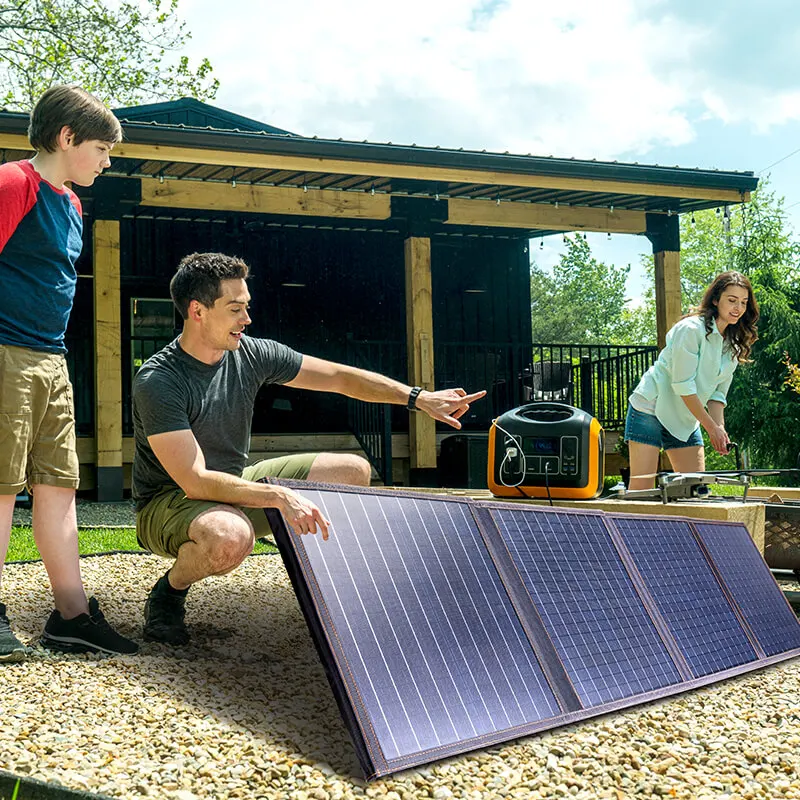 Wholesale Waterproof Camping Outdoor Power Station Generator Monocrystalline Portable Foldable 12v 400w Solar Panel Amorphous