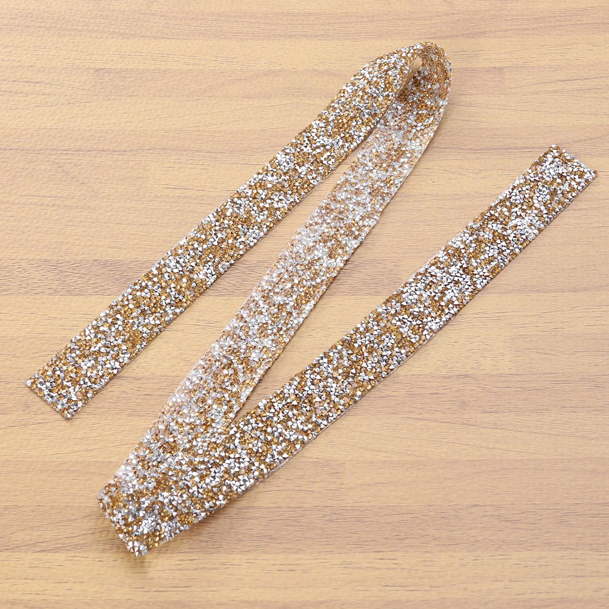 

3Cm Black Resin Crystal Rhinestone Mesh Ribbon Adhesive Hot Fix Decorative Bridal Wedding Belt Trim Garment Shoes Cake