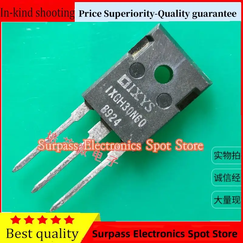 

10PCS-100PCS IXGH30N60 TO-247 IGBT 30A 600V Price Superiority-Quality guarantee