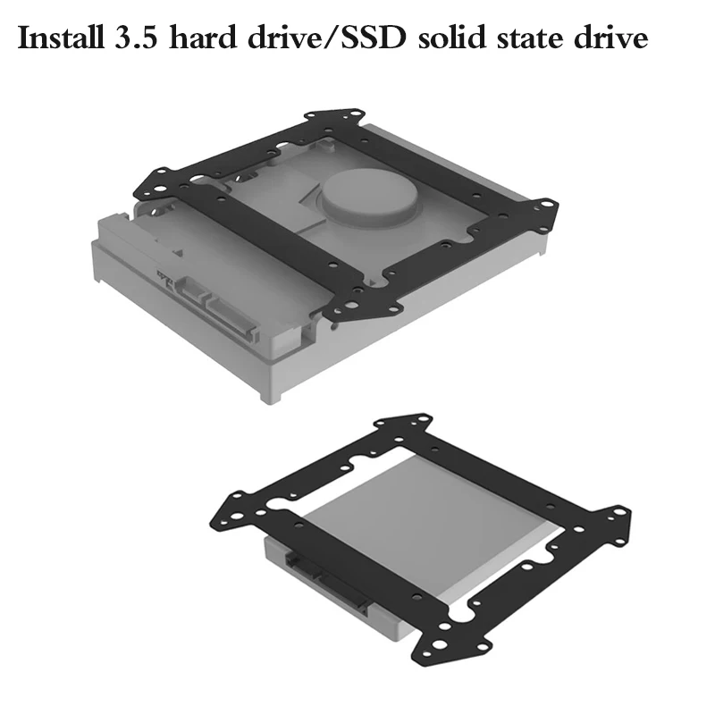 12cm Fan Hard Drive Bracket SSD 3.5 Inch Hard Drive Bracket Extended Multi-layer Stacking Bracket