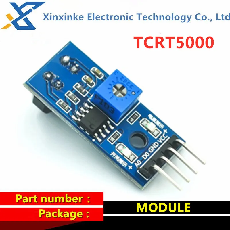 10PCS Tracking Sensor Tracking Module TCRT5000 Infrared Reflective Photoelectric Switch