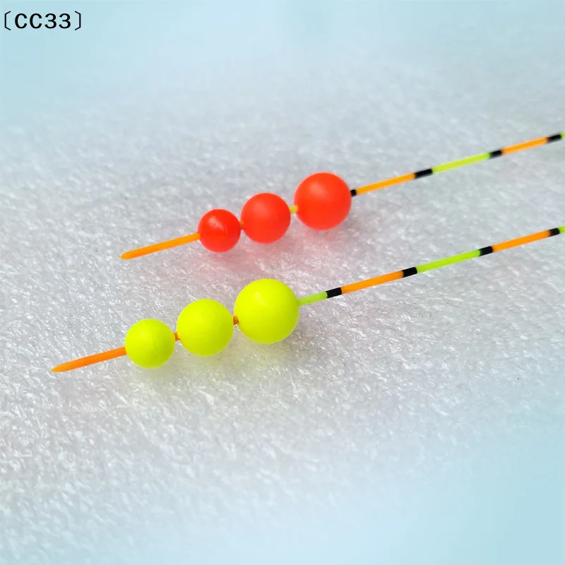 50pcs Floating Bobbers Fishing Fluorescent Drift Ball Fishing Float Foam Balls Fishing Accessories EVA Foam〔CC33〕
