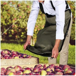 Fruits Picking Bag Harvesting Foraging Pouch Hiking Organizer Apron