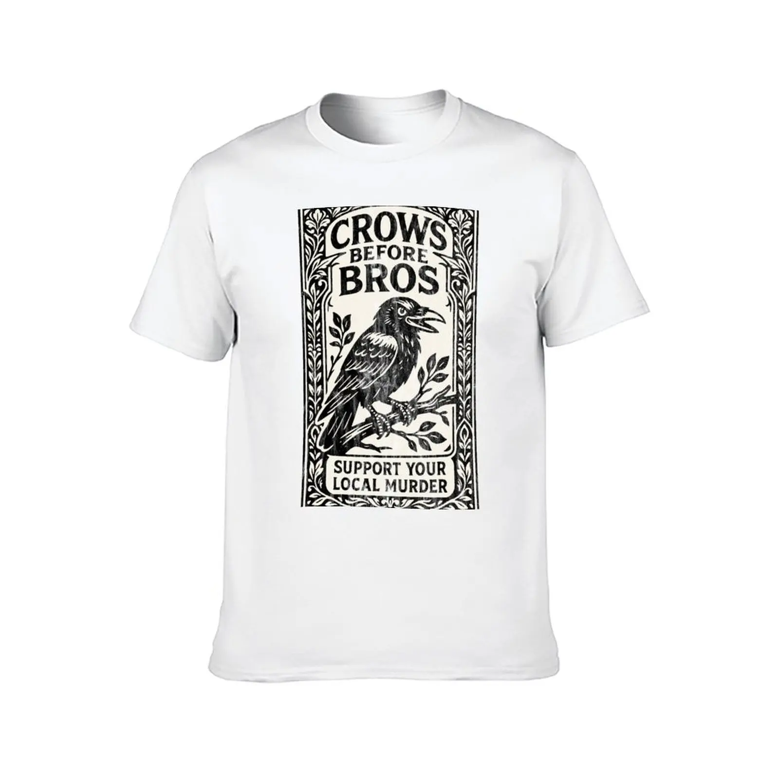 Crows Before Bros T-Shirt man t shirts for men t shirt men luxury brand T-Shirt