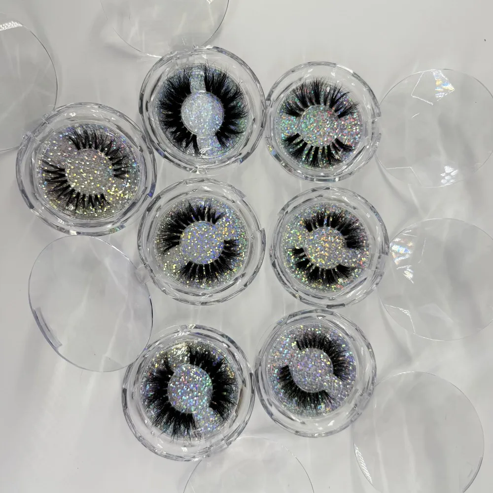 20 paia per lotto Fascia invisibile Ciglia naturali Ciglia di visone Fascia trasparente Ciglia di visone al 100%