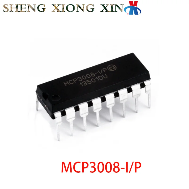 1pcs 100% NEW MCP3008-I/P 16-DIP Analogue-to-Digital Converter MCP3008-I/P 3008-I/P Integrated Circuit