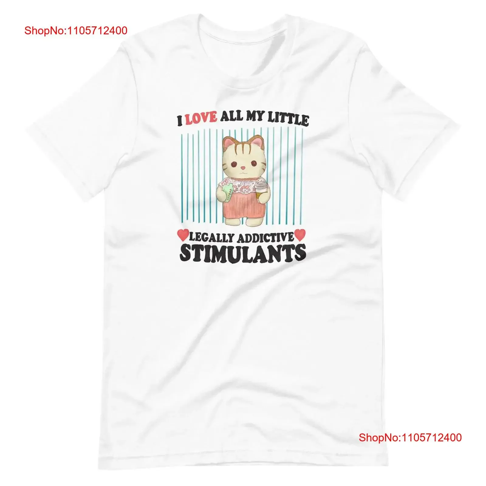 Love My Stimulants T Shirt vintage Washed Breathable graphic Soft Stretched homme Comfortable Versatile fashion streetwear