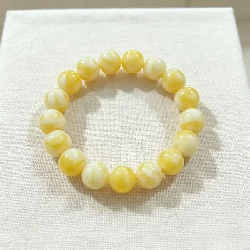 The Second-generation Beeswax Round Bead Single-circle Bracelet, The Handicrafts Are Simple and Versatile.