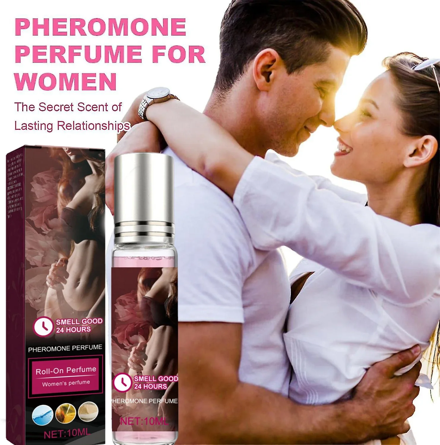 Perfume sexual perfume de feromônio para atrair homens parceiro íntimo estimula flerte feminino perfume corporal portátil de longa duração