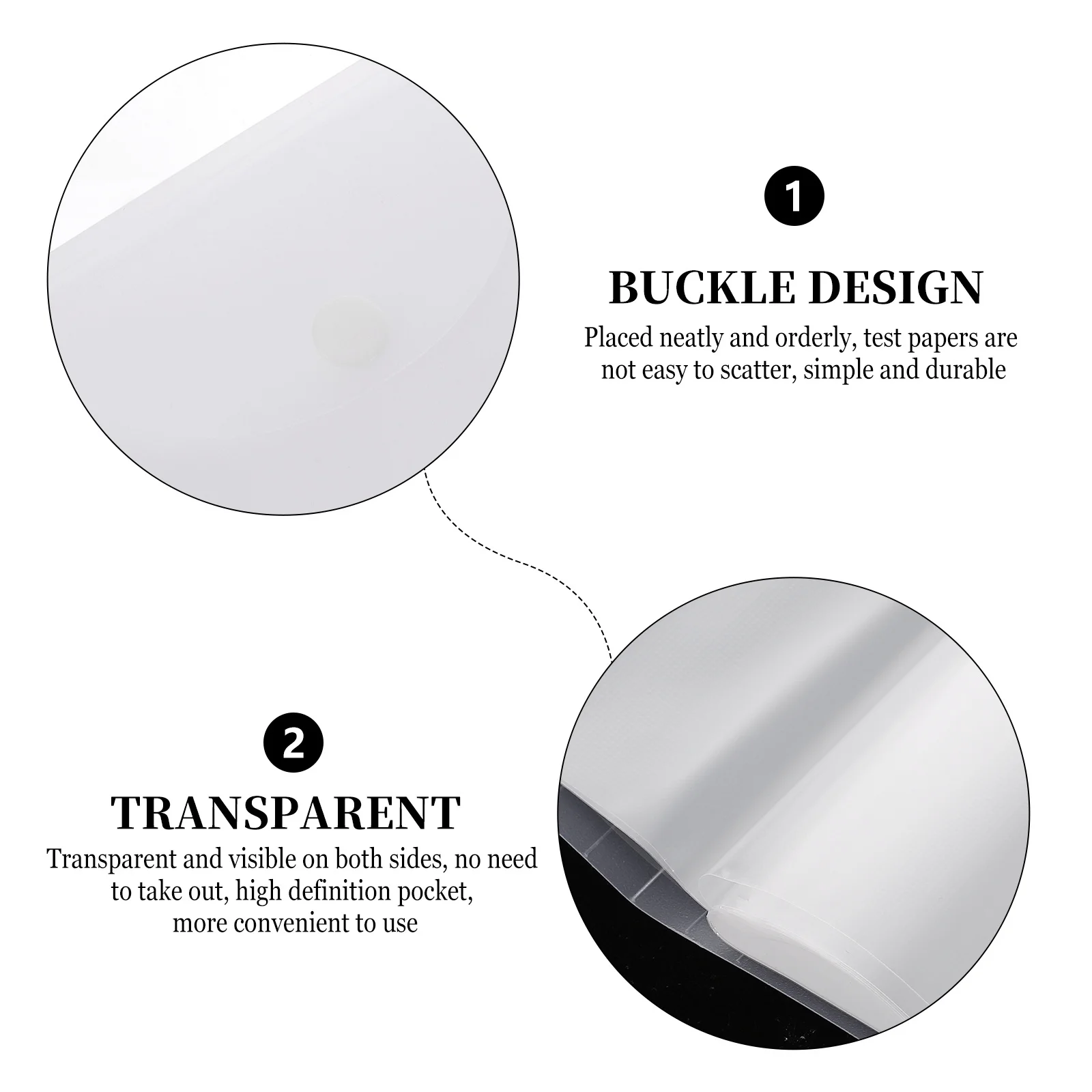 

1Pcs File Folder Test Paper Storage Bag 40 Pockets Portable A3 Document Organizer Office Student Use Portable File Folder