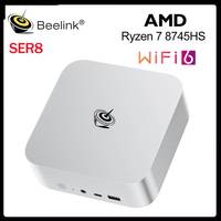 Beelink SER8 AMD Ryzen 7 8745HS Mini PC 24G 32G DDR5 1T NVME No AI Function PCIe4.0 SSD 2.5Gbps Desktop Gaming Home Computer