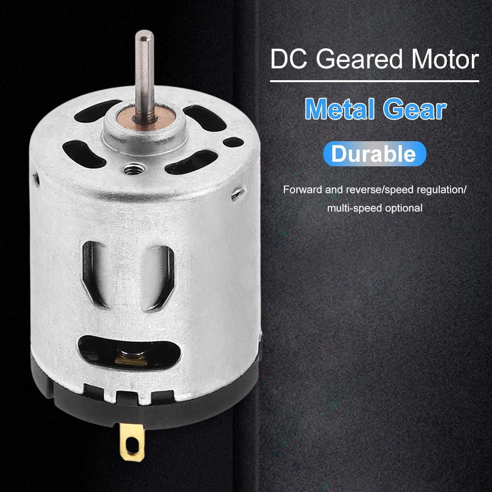 RS360 12V 12000RPM Động Cơ DC Tốc Độ Cao Bàn Chải Carbon Micro Động Cơ Cho Tự Làm Đồ Chơi Máy Sấy Tóc Quạt Điện