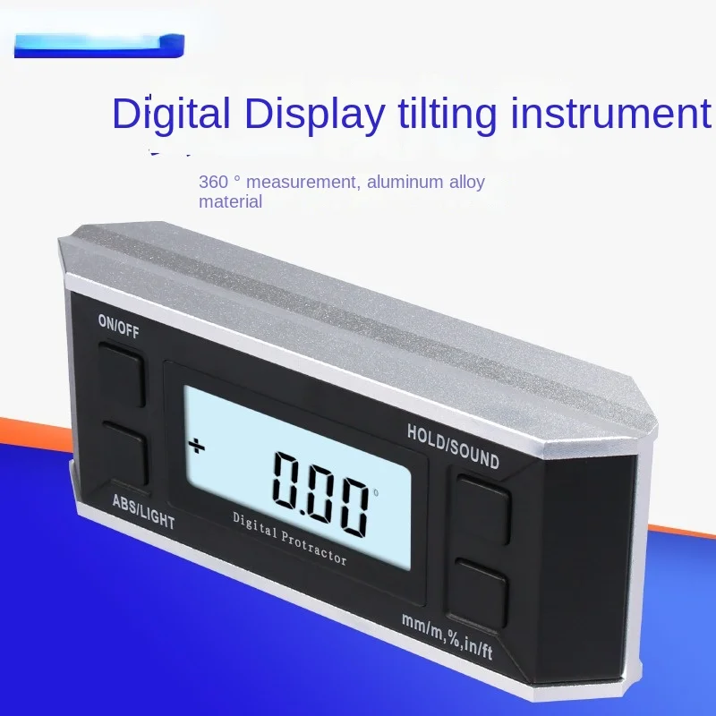 Digital Inclinometer 360 ° Magnetic Angle Meter Electronic Horizontal Ruler Angle Meter Slope Gauge