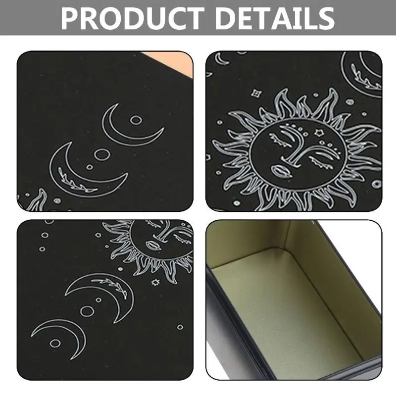

R6FE Tarots Card Storage Can Tarots Organizers Card Case Empty Game Card Storage Box