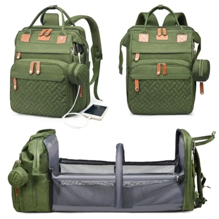 

Astro alan Baby Diaper Bags with Changing Station Waterproof Diaper Bag Backpack for Moms Dads with USB Charging Port Baby Show