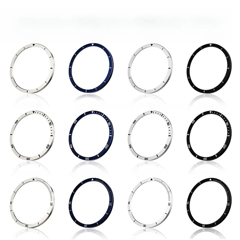 Bezel Ring For Samsung Galaxy Watch 8 40mm 44mm Case Protective Metal Frame Protector Time/Speed Scale Cover Bumper Accessories
