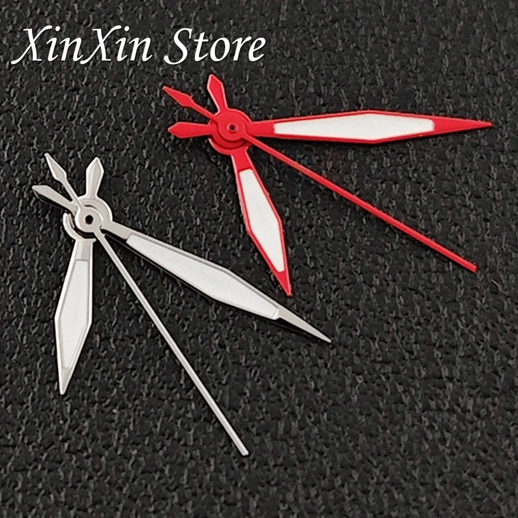 Silver Red NH35 Hands Watches Pointers High Quality Red Green Black Watch Hands For NH34 NH35 NH36 NH38 4R 7S Movement Luminous