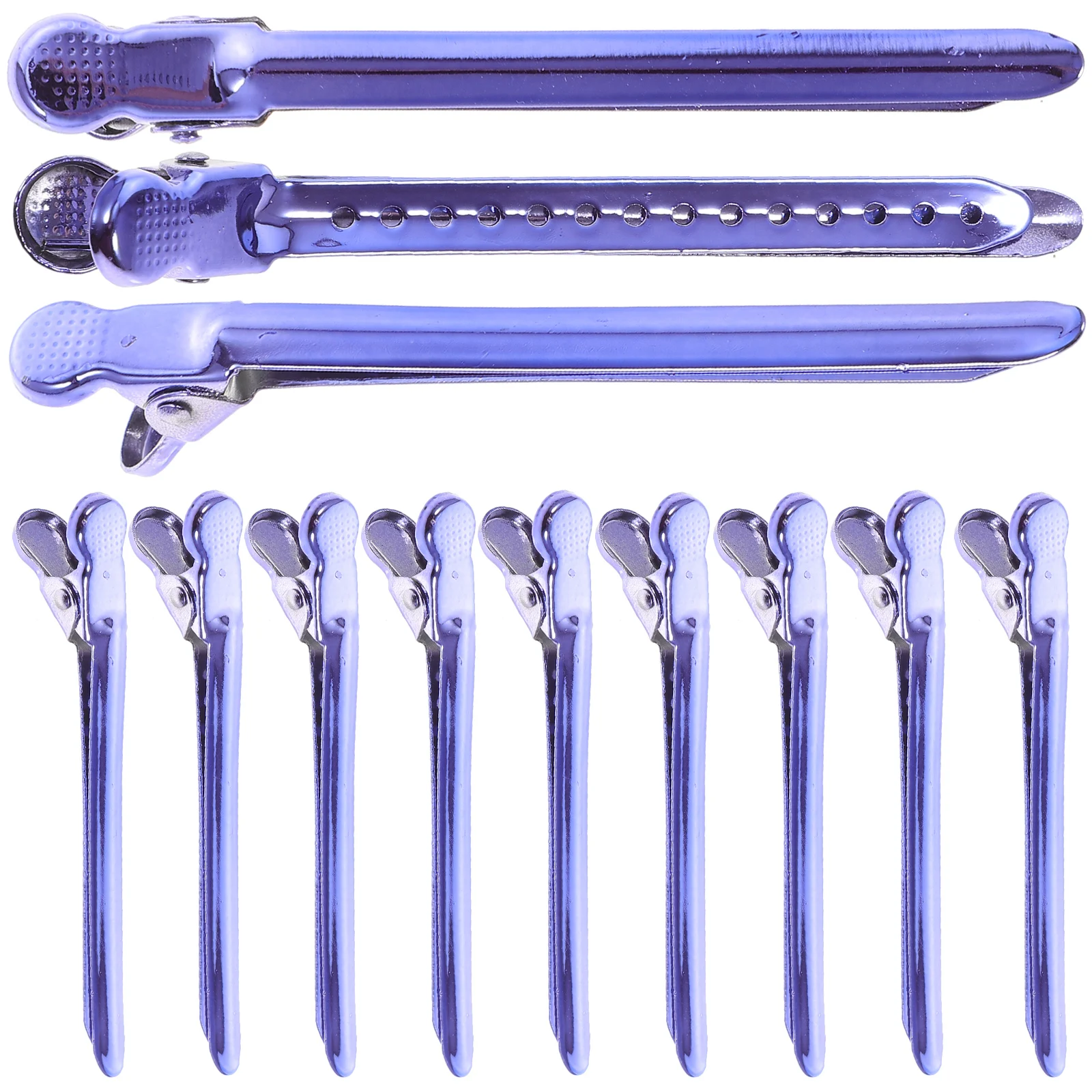 

12 Pcs Hair Clips for Styling Sectioning Blow Drying Cutting Dyeing Salon Tool Stainless Steel Barber Accessories Hairdressing