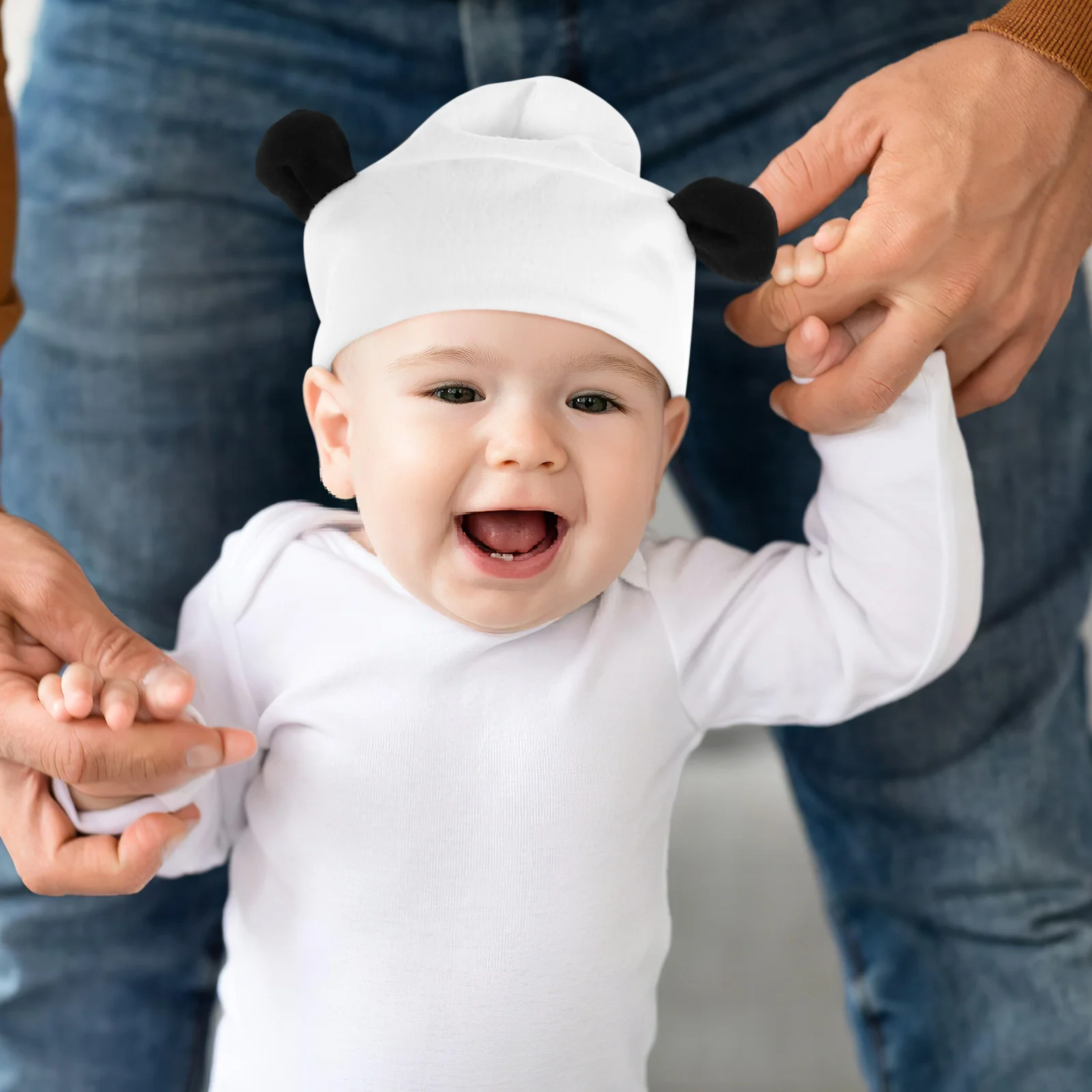 

1 комплект, костюм панды для новорожденных, наряд для детской фотографии, комбинезон на ножках, шляпа, подарок для детского душа, реквизит для фотосессии, наряд для новорожденного