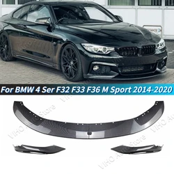 Front Bumper Lip Spoiler Splitter Diffuser Cover Guard Body Kit For BMW F32 F33 F36 4 Series 420i 425i 430i 440i M440i 2014-2020