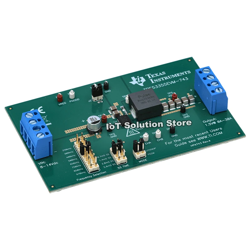 TPS53355EVM-743 High-Efficiency, 30-A,Synchronous Buck Converter With Eco-mode Control Scheme Evaluation Module TPS53355EVM 743