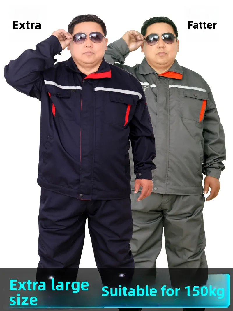 

plus Size Work orms Wear Resistant Labor Protection Clothes Top Bot Garments Workop Fac Cotton Blend Fabric