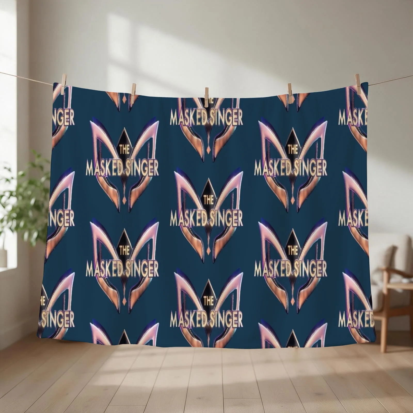 The masked singer Throw Blanket couch cozy soft plush fuzzy picnic outdoor blanket