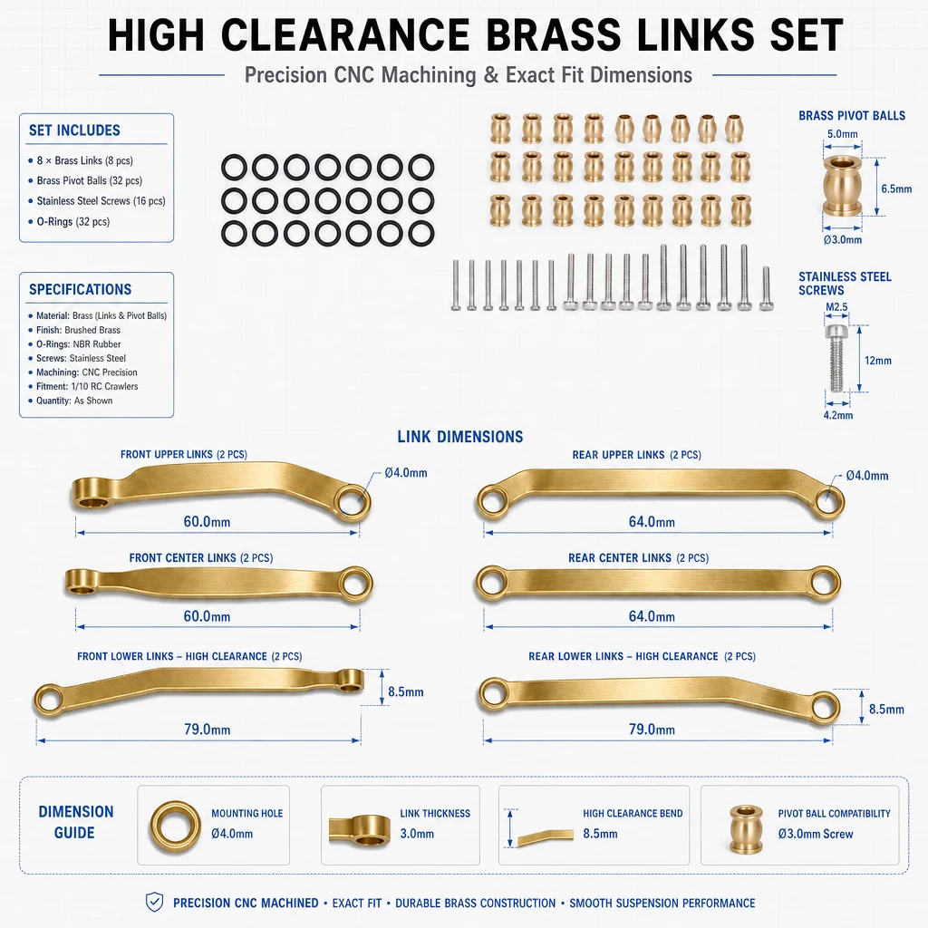 툼미 하비 1/30 RC 크롤러용 황동 소재의 높은 차 - Rc Crawler Brass Upgrade Parts Weight 리뷰 및 가격