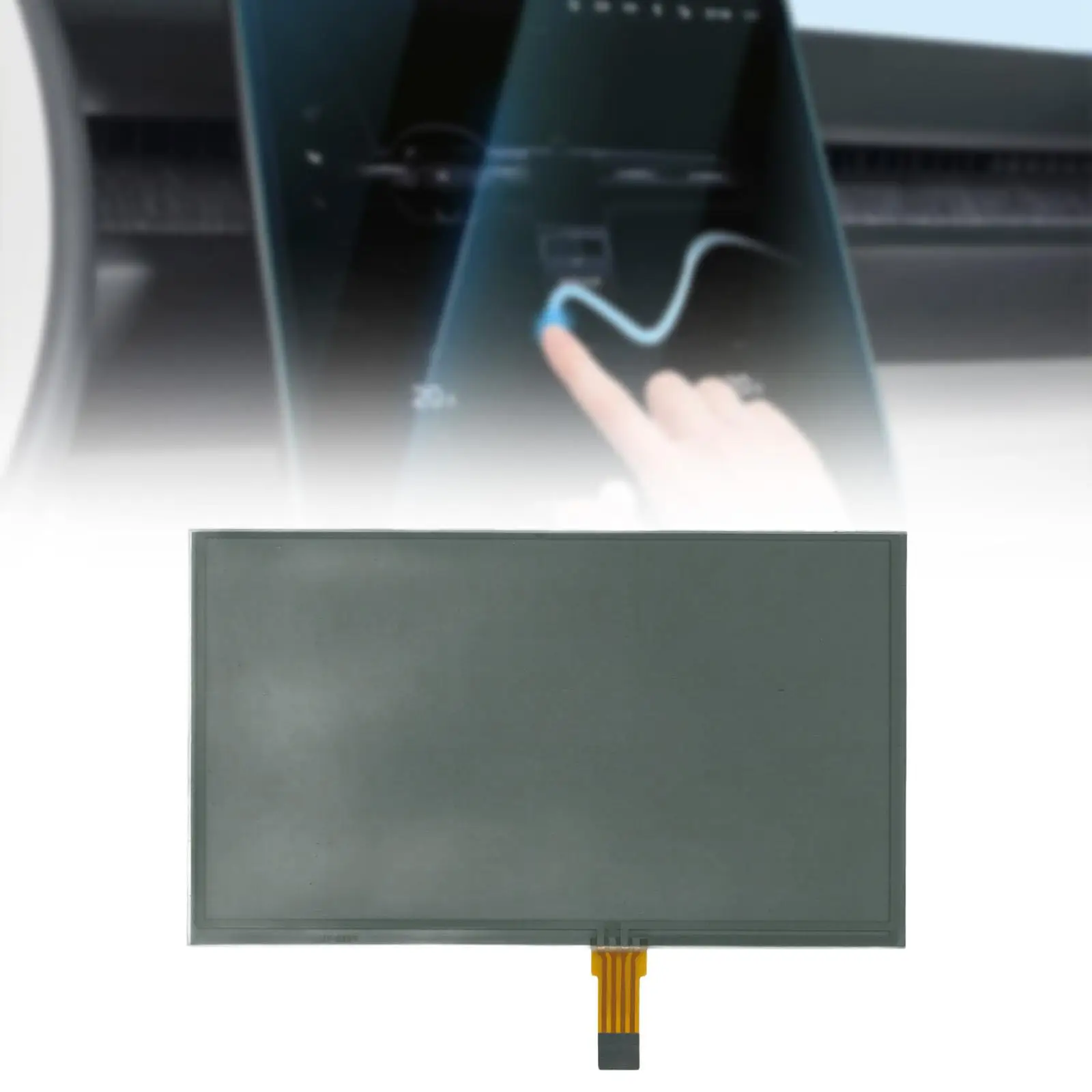 High Resolution Car Navigation Screen Digitizer Solid Glass Material for Geely 10-18 Easy Installation