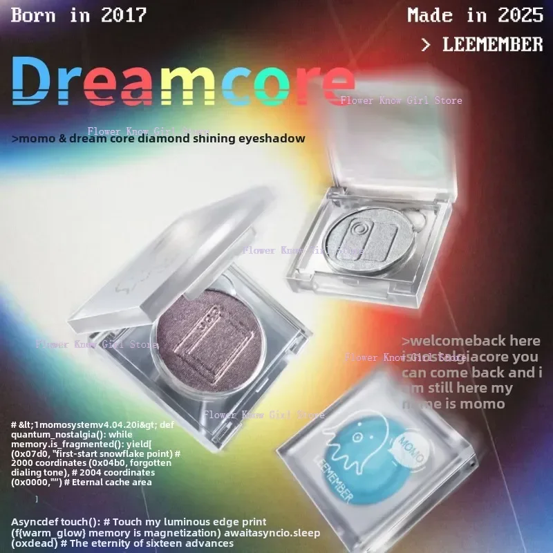 LEEMEMBER DreamCore 시리즈 아이섀도 스모키 싱글 컬러 펄센트 글리터 아이섀도 매트 네온 아이섀도 팔레트