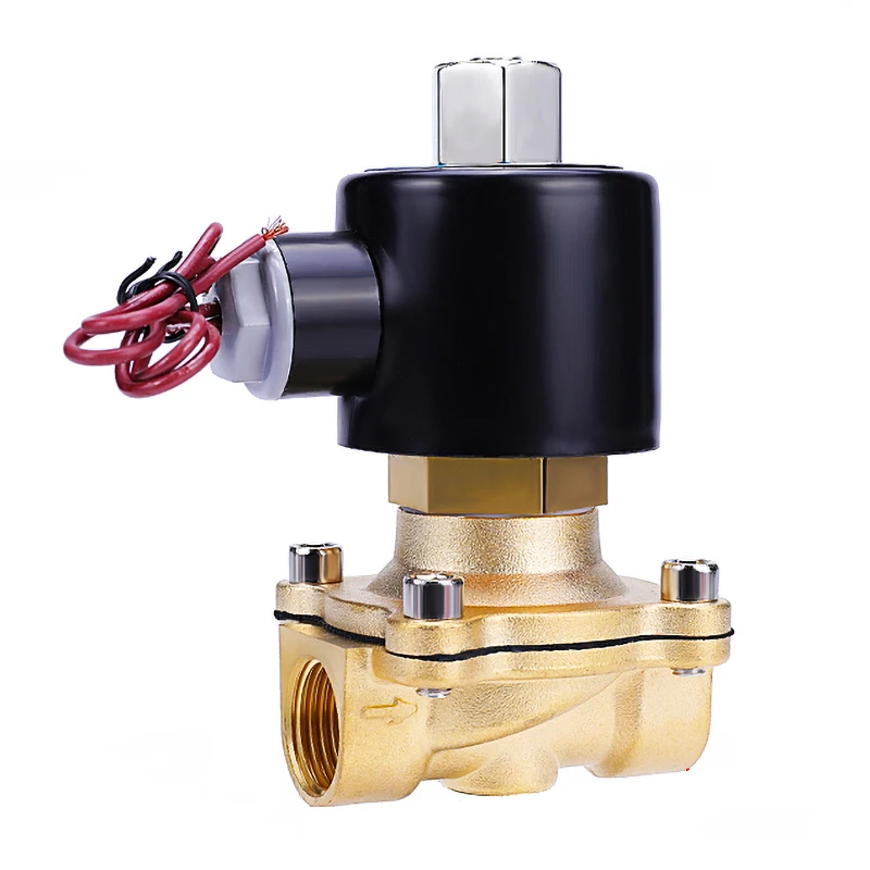 3/8'' 1/2'' 3/4'' 1'' 1-1/4'' 2'' Normally Open Brass Solenoid Valve 24V 12V 220V 110V Water/Gas Solenoid Valves