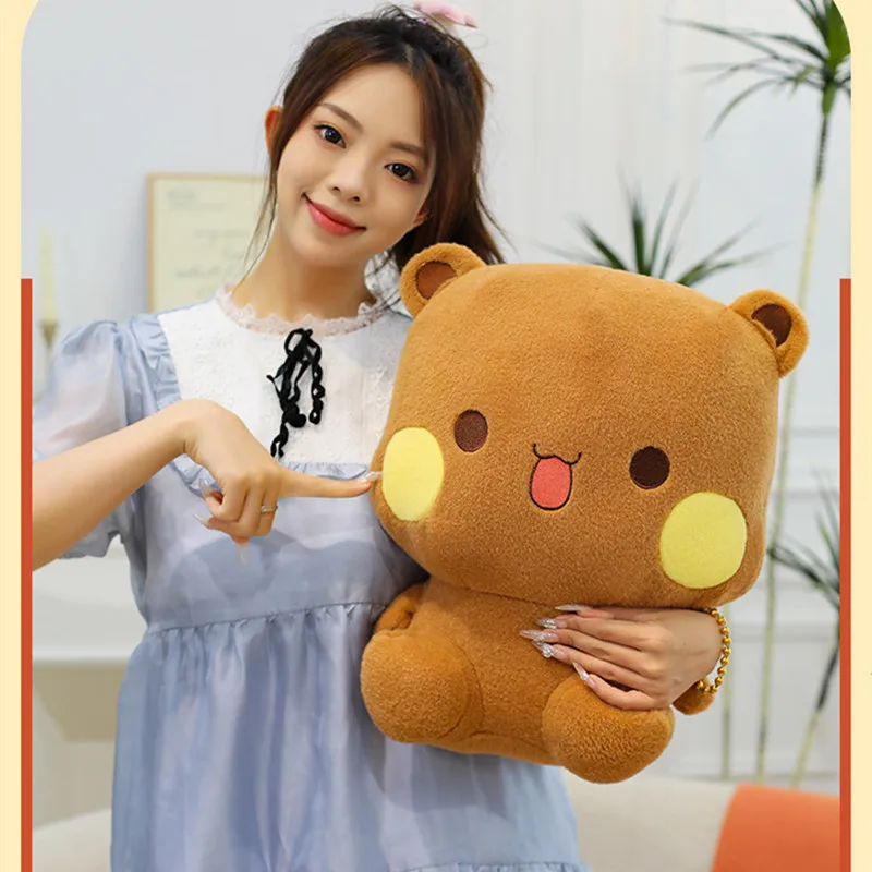 

Плюшевая игрушка-подушка Bubu And Dudu Panda Kawaii: милая мягкая кукла-панда из хлопка, мультяшный медведь, декор для комнаты, подарки для детей