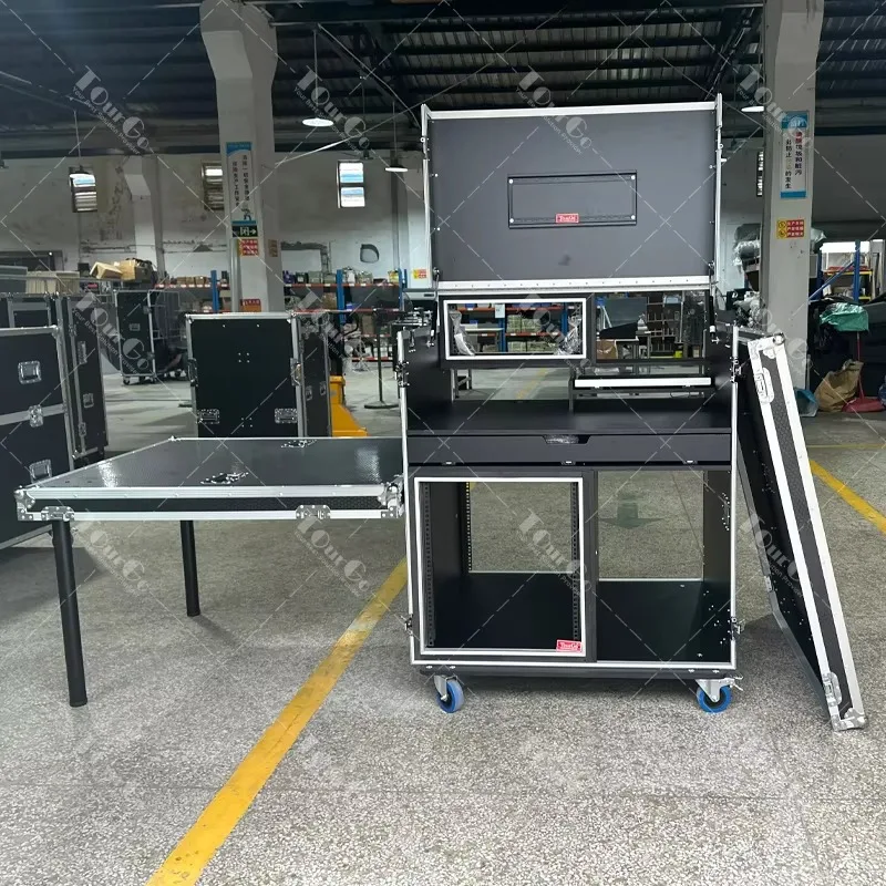 Live Streaming Recording Studio Workstation case AV Broadcasting Cases