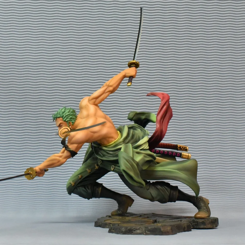 New One Piece 10cm Anime Figure GK Roronoa Zoro Three-blade Sa-maximum Manga Anime Statue Action Figure Collection Model Toy Kid - view 5