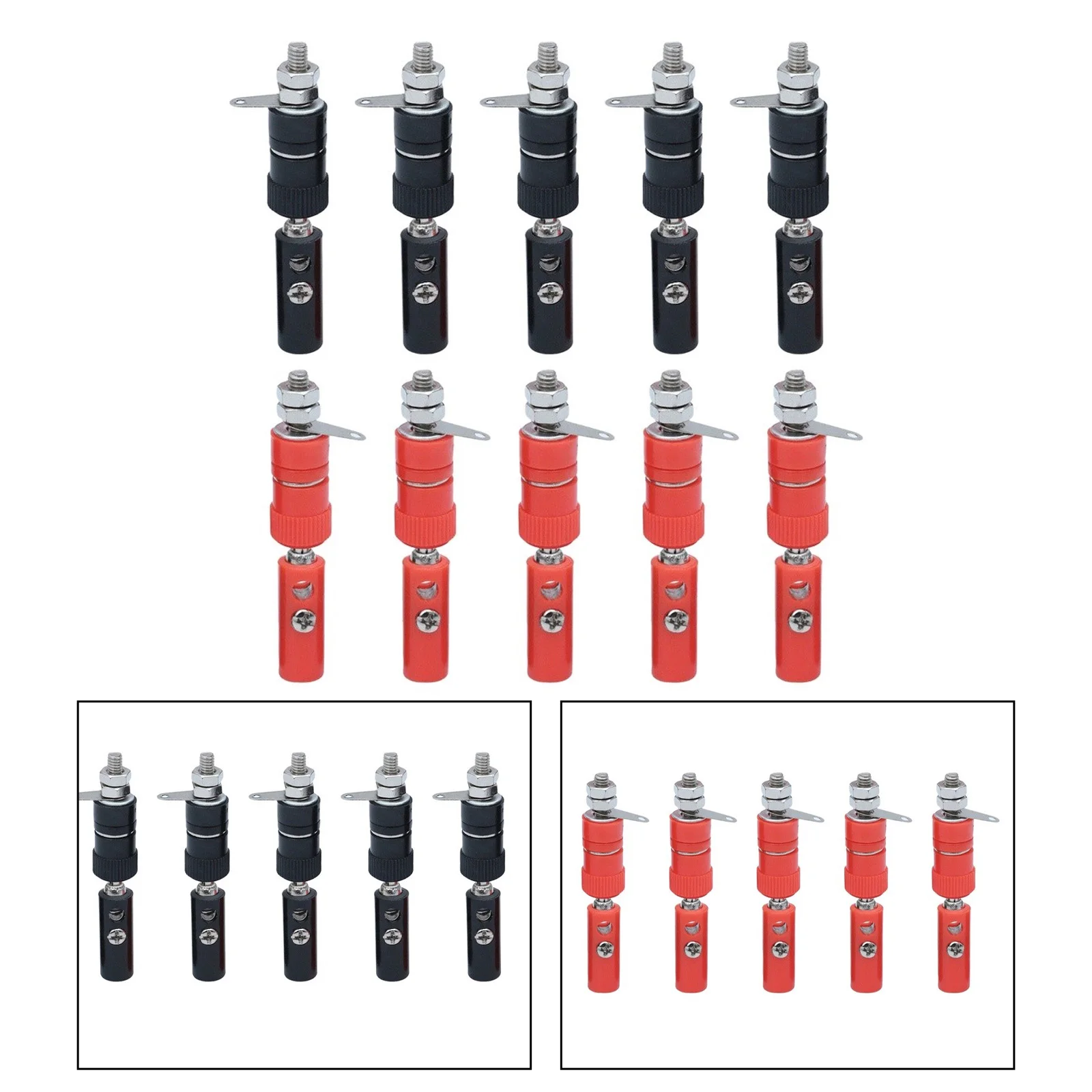 10Pairs Banana Screw and Socket Outstanding Performance Sturdy and Long lasting Perfect Option for 4mm Banana