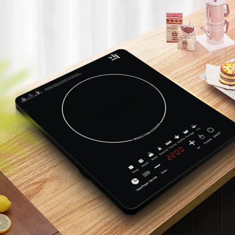 UK 220V Induction Cooktop 2200W Portable Induction Burner Home Smart Kitchen Touch Panel Countertop Burner, Induction Cooker