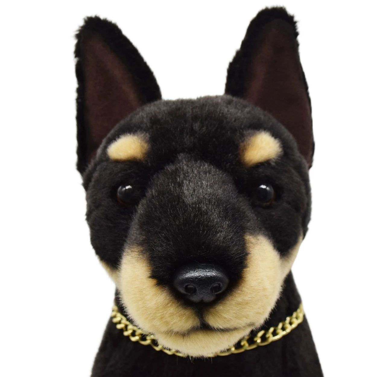 Realistic Doberman Dog Stuffed Animal Plush Toy, Lifelike Animal Plushies, Simulation Animals Doll