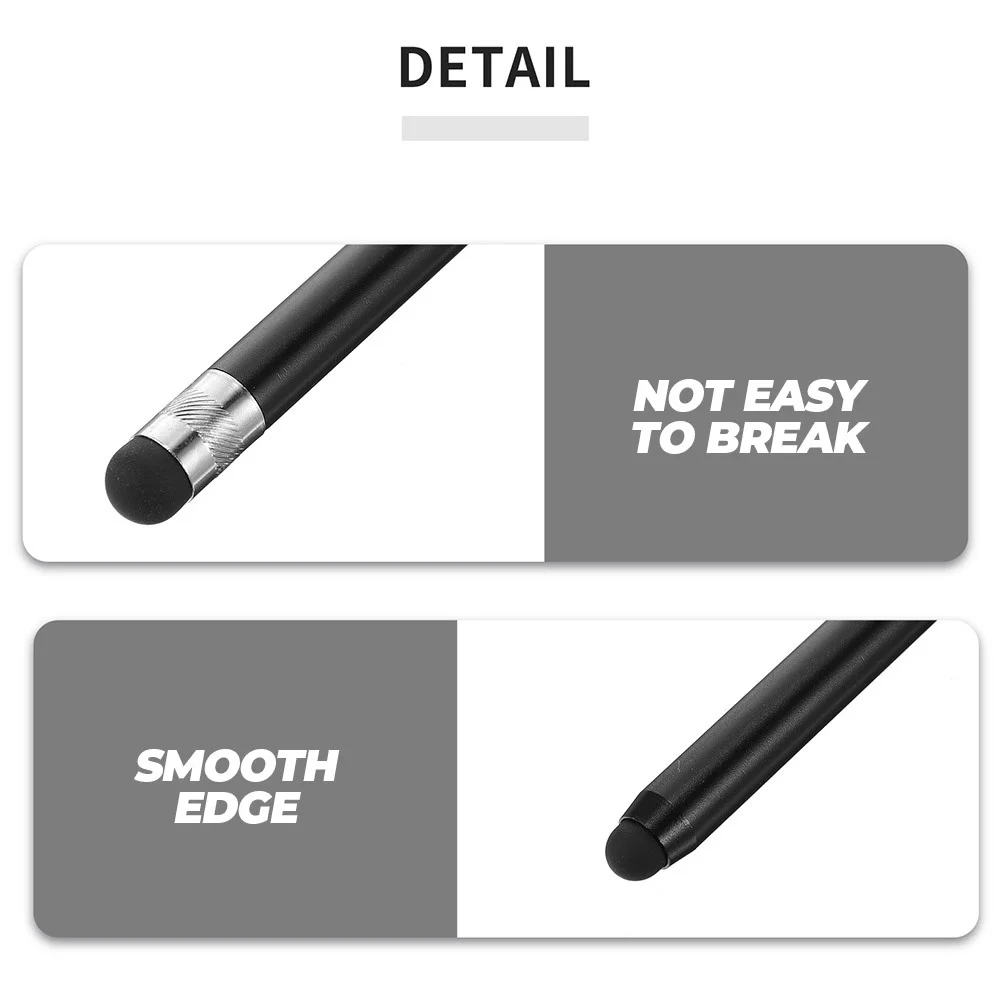 

2pcs Touch Screen Pen Universal Stylus Dual Nibs Capacitive Pencil For Tablet Mobile Phone Precise Lightweight Aluminum Alloy