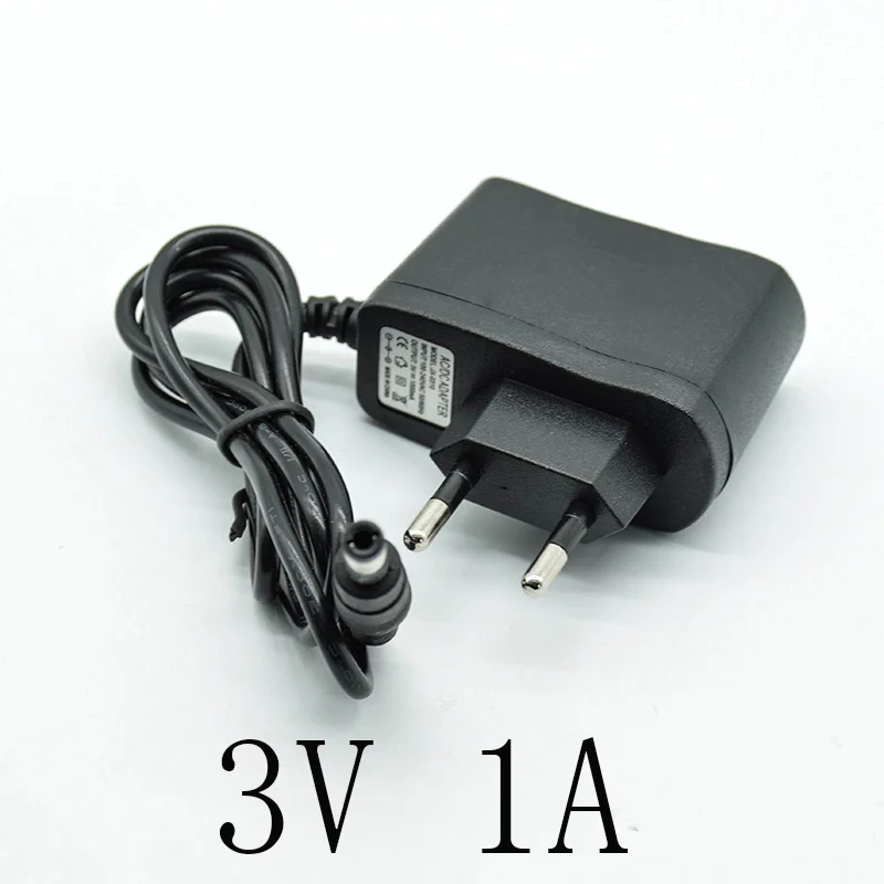 100-240V DC 3V/4.2V/5V/6V/9V/12V 1A/1000mA  Power Supply Charger EU Plug  Converter Adapter 5.5mm * 2.5mm(2.1mm) AC to DC light