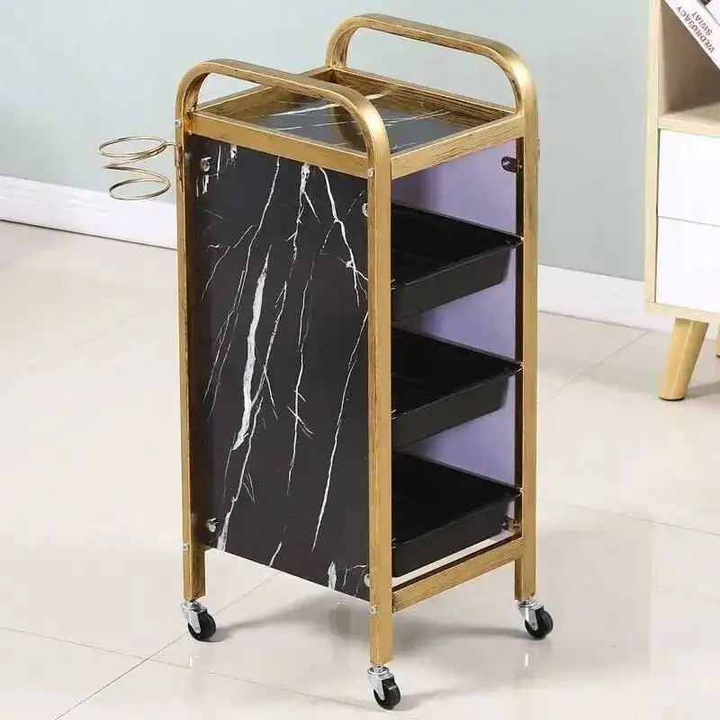 Tattoo Trolley Wheels Storage Professional Beautician Medical Welding Make Up Universal Movement Hairdresser's Tool Cabinet
