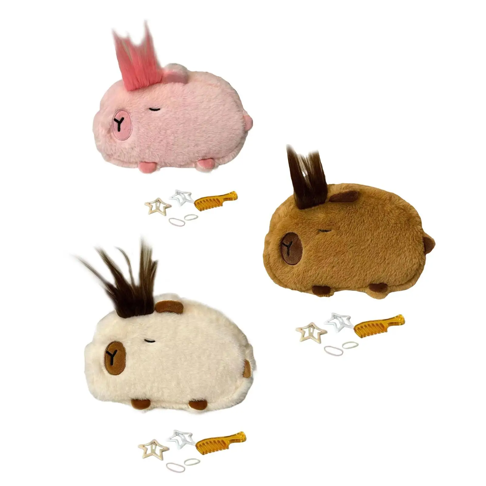 Plüsch Capybara Federmäppchen DIY Handwerk Bleistiftbeutel für Mädchen Kind Tischplatte