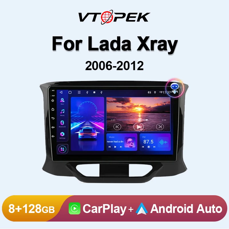 

Vtopek 9" 4G+WiFi DSP Carplay 2din Android 11.0 Car Radio Multimidia Video Player GPS Navigation For LADA X Ray Xray 2015-2019