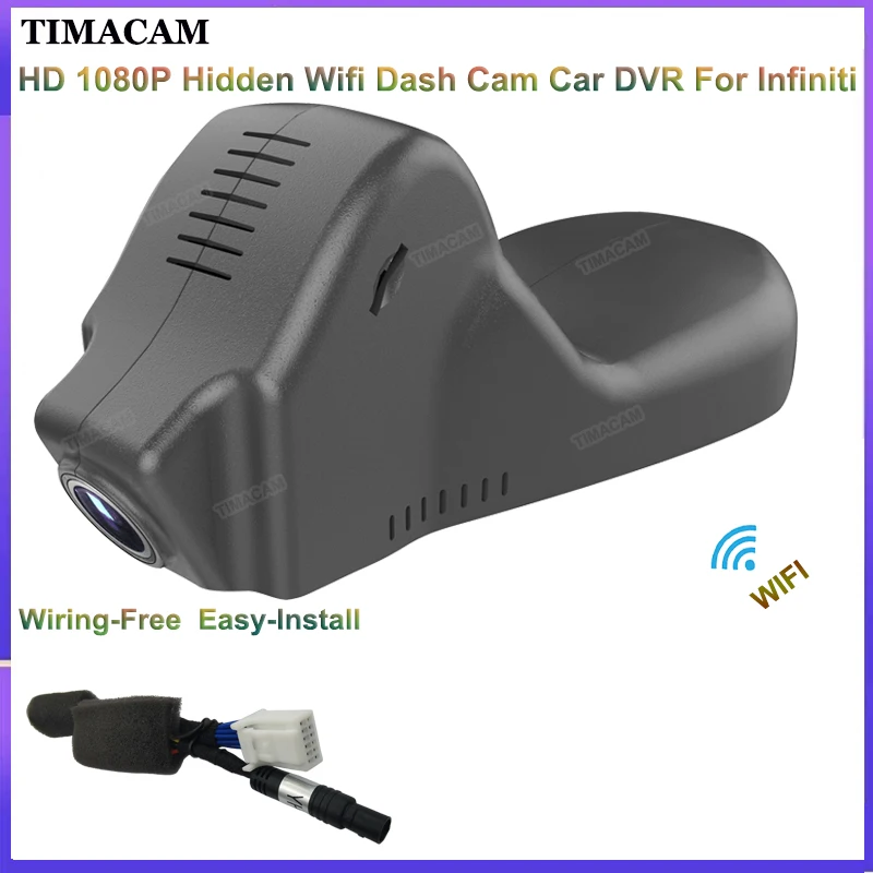 

TIMACAM 1080P Wifi Car DVR Dash Cam for Infiniti qx70 qx50 2013 2014 2015 2016 2017 2018 g37 ex37 fx Video Recorder Easy Install