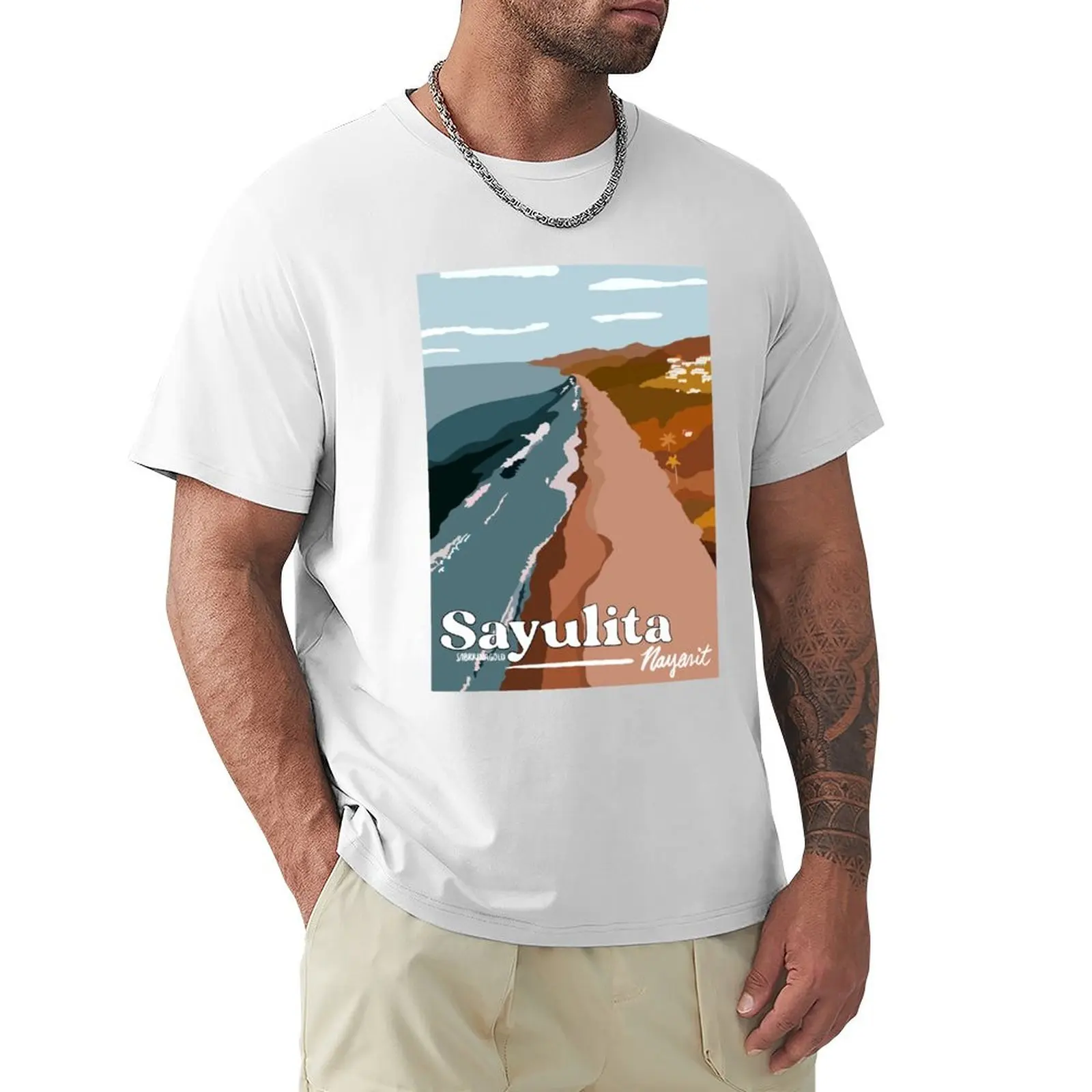 

Sayulita, Nayarit, Mexico T-Shirt anime clothes for a boy tees Aesthetic clothing fitted t shirts for men