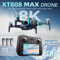 Dron XT808GPS Original 4K Profesional HD con Cámara Dual 8K, Motor sin Escobillas, 5G WIFI FPV, Plegable, Quadcopter RC, Helicóptero