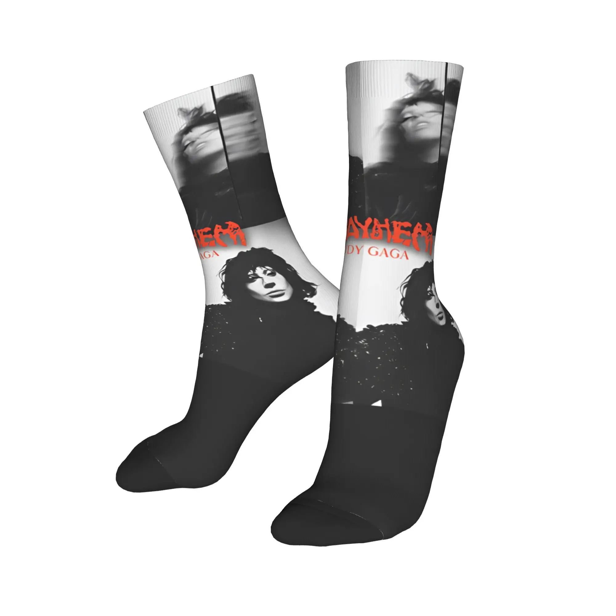 Lady Gaga Mayhem 2025 Socks for Women Men All Season  Soft Long Socks Non-slip