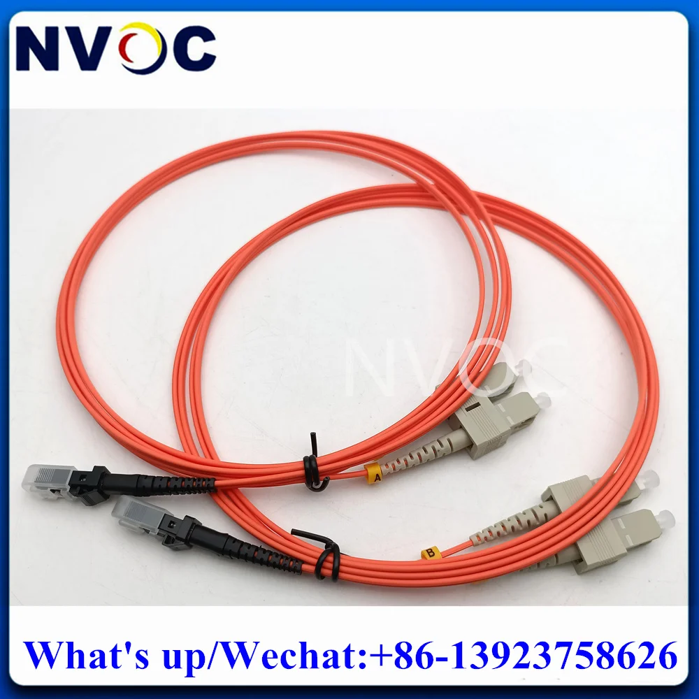 

10Pcs MM(62.5/125),Duplex,4M,1.8mm,PVC Jacket,MTRJ-SC/ST/FC/LCUPC OM1 Multi Mode Fiber Optic Patch Cord Jumper Cable Connector