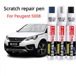 For Peugeot 5008 Paint Repair Pen Pearl White Iceberg Blue Car Paint Scratches Carbon Crystal Black Peugeot 5008 Paint Pen